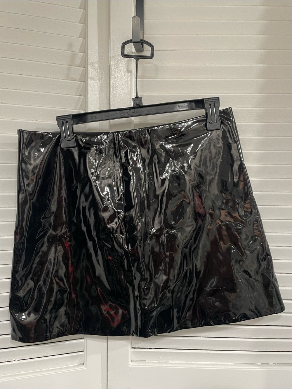 The Kooples Black Patent Leather Mini Skirt size 4 ( large/xl)